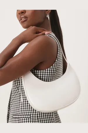 ASOS Asymmetric scoop shoulder bag with buckle detail in
