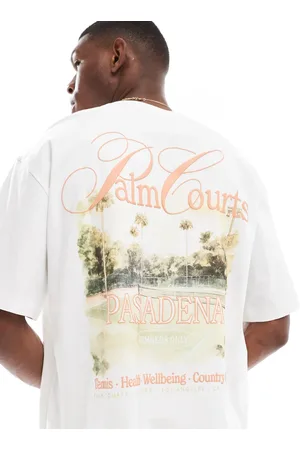Only & Sons Oversized t-shirt with courts back print in