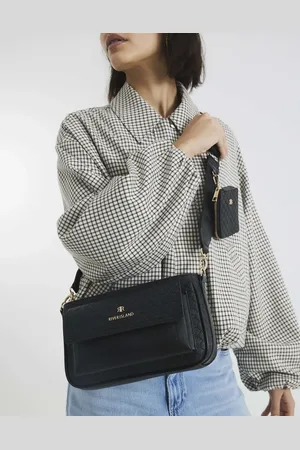 River Island Ri monogram utility cross body bag in