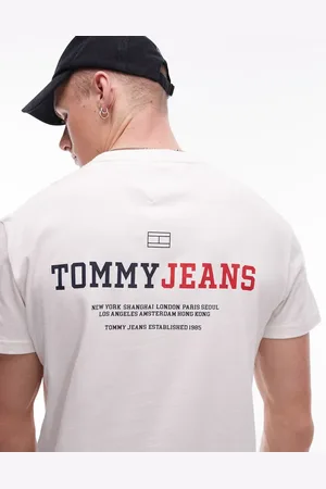 Tommy Hilfiger Varsity backprint graphic t-shirt in off