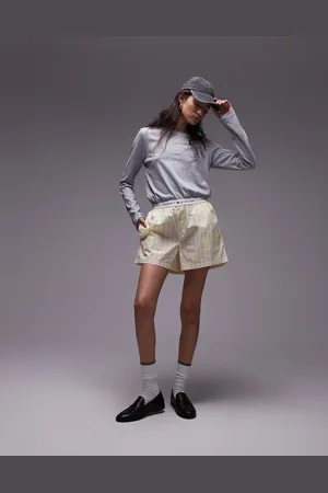 Tommy Hilfiger Poplin boxer shorts in butter stripe