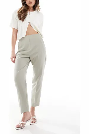 Miss Selfridge Essentials cigarette trouser in khaki