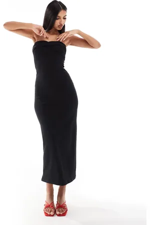 ASOS Bandeau with twist bust detail midaxi dress in
