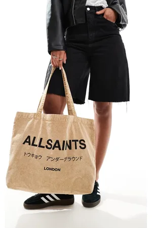AllSaints Underground tote bag in stone