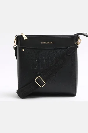 River Island Ri embossed cross body bag in