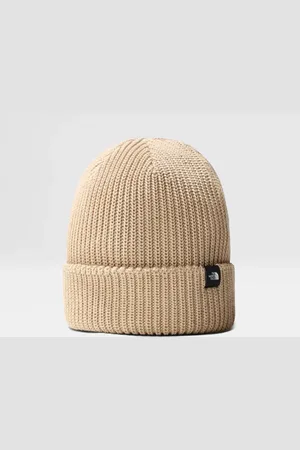 The North Face Fisherman beanie in khaki stone