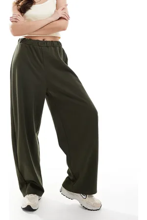 ASOS Sweat barrel leg jogger in khaki
