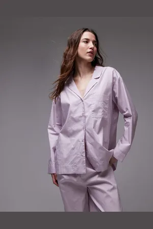 MANGO Cotton pyjama shirt co-ord in