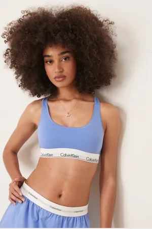 Calvin Klein Modern Cotton bralette in cornflower