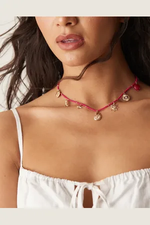 ASOS Charm necklace with beads in