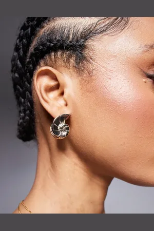 ASOS Shell stud earrings in tone
