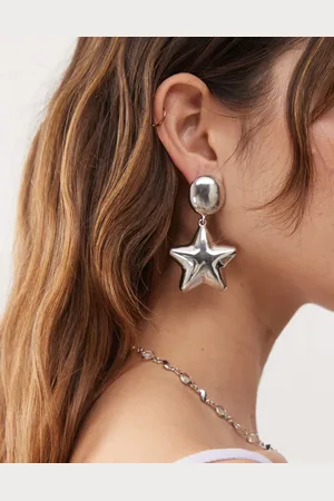 Reclaimed Star drop earrings in