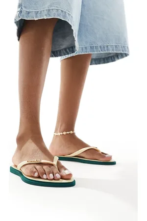 Havaianas Slim point flip flops in pantanal green