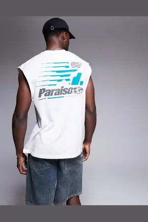 ASOS Oversized tank with sports graphic in