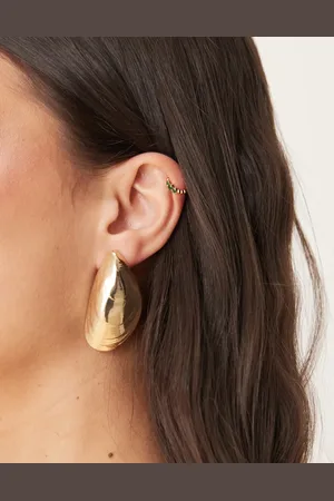 ASOS Earrings in mussel shell design in tone