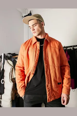 Topman Padded coach jacket with contrast stitching in