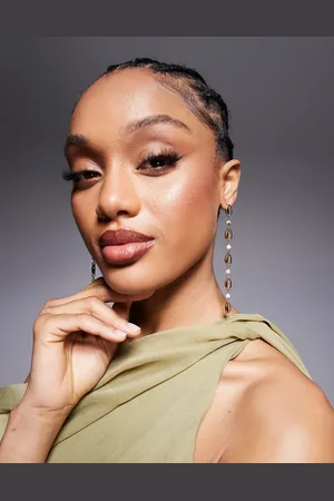 ASOS Drop earrings with shell and faux pearls in tone