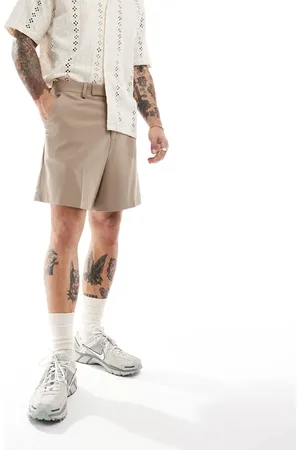 ASOS Smart relaxed fit shorts in stone