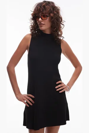 MANGO Compact knit mini dress in
