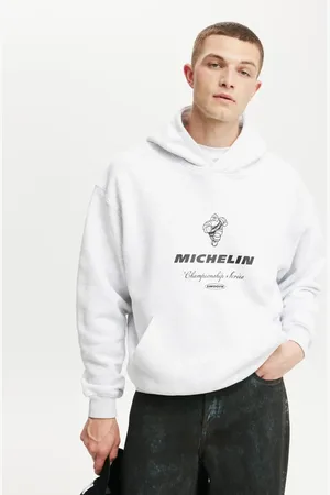 Cotton On Michelin box fit hoodie in athletic marle/michelin