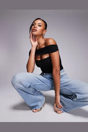 Ohpolly Lida off shoulder cut-out bodysuit in