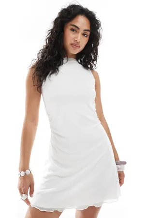 JJXX Mesh mini dress in
