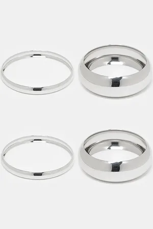 ASOS Pack of 4 bangle bracelets in mixed design in