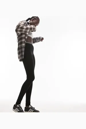 Topshop Branded elastic legging in