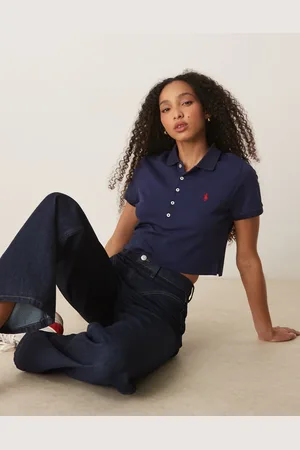 Ralph Lauren Cropped icon logo polo in