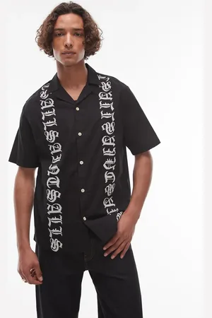 AllSaints Scripture shirt in faded