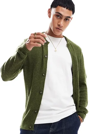 ASOS Knitted cardigan in khaki