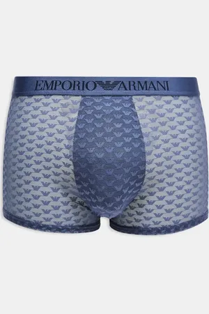 Emporio Armani Bodywear mesh logo trunks in CO-ORD