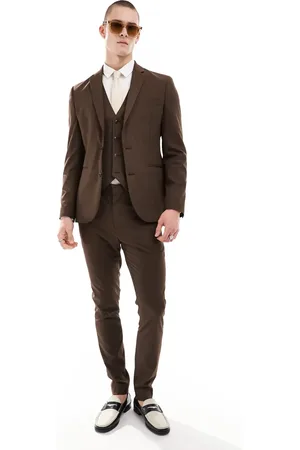 ASOS Skinny suit trouser in chocolate