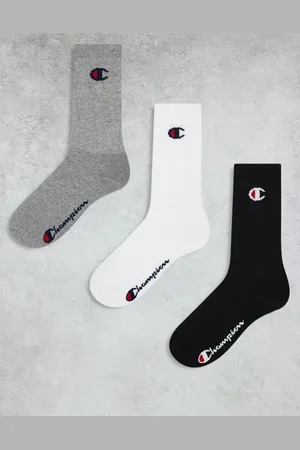 Champion 3 pack crew socks in