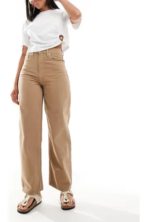 Calvin Klein Barrel jeans in beige wash
