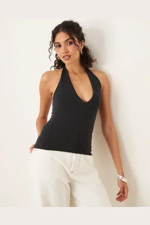 Abercrombie & Fitch Seamless halter neck top in