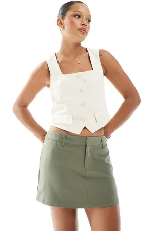 Cotton On Luis suiting mini skort in burnt olive