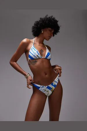 Topshop Mykonos high leg brief bottoms in