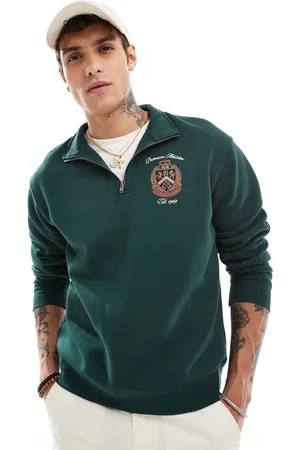 Cotton On Graphic 1/4 zip fleece in