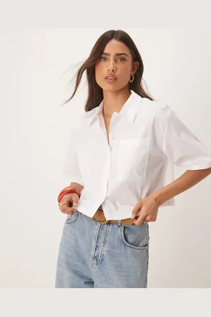 JDY Cropped shirt in