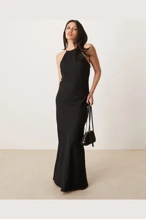 ASOS Linen racer maxi sundress in