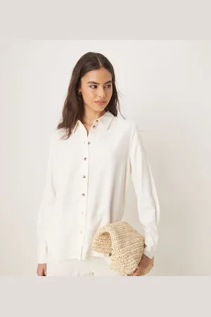 JDY Relaxed linen shirt co-ord in