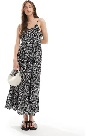 VERO MODA Easy cami ankle dress in ditsy floral
