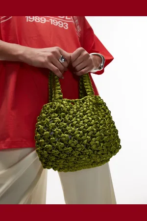 Topshop Gracie crochet grab bag in