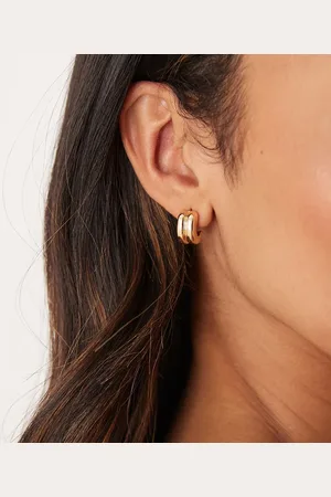 LOST SOULS 14mm hoop earrings in 18ct plated stainless steel