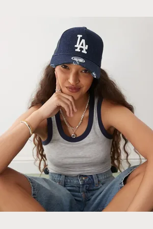 New Era LA Dodgers trucker cap in dark denim