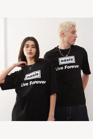 COLLUSION Unisex Skater fit t-shirt with official OASIS print in