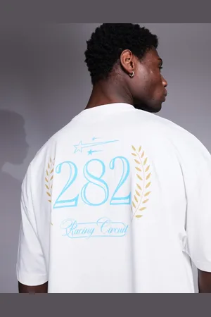 ASOS Cropped oversized t-shirt with sport graphic in
