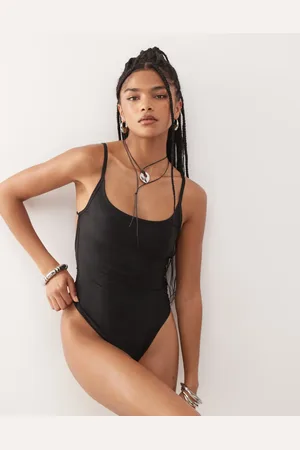 COLLUSION Scoop back swimsuit in