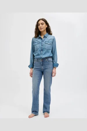 JJXX Straight fit jeans in medium denim